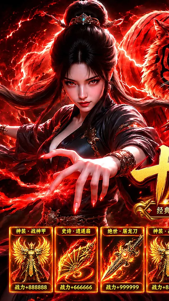 烈焰领主(复古十二职业元宝服) 宣传图 1